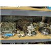 Image 1 : Shelf lot of assorted silver plate