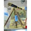 Image 1 : Nice brass and leather bound spotting scope