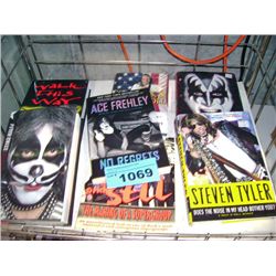 Lot of 7 assorted rock n roll books