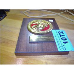 United states marine corps plaque
