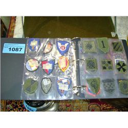 Collection of military sew on badges