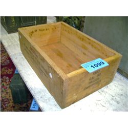 Wooden small arms ammunition box