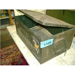 Metal military trunk