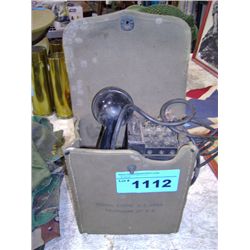 US army signal corps military field phone