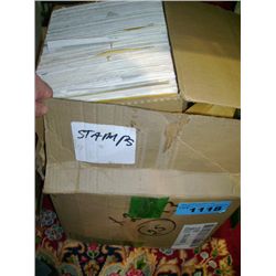 One box of assorted collectors stamps
