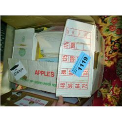 One box of assorted collectors stamps