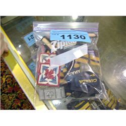 Bag of assorted military sew on badges