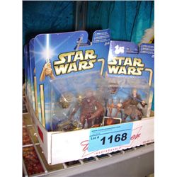 One box of assorted starwars action figures