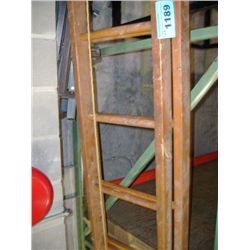 Vintage wooden extention ladder