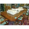 Image 1 : Complete 12pc 1940s walnut dining room suite;