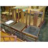 Image 1 : Set of 3 early 1900 oak barley twist dining room