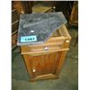 Image 1 : Small marble top side cabinet