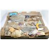 Image 1 : One box of assorted geological stones, fossils and