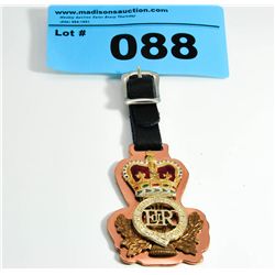 Queen elizabeth badge pocket watch fob