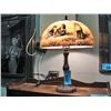 Image 1 : Tiffany style table lamp with painted shade