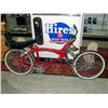 Image 2 : Low rider cruising bicycle; red with lots of