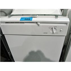 Hotpoint white front built in dishwasher