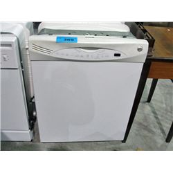 GE white front built in dishwasher