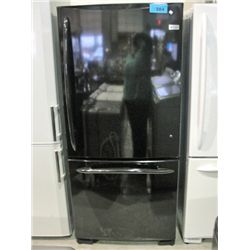 Black GE profile 2 door fridge