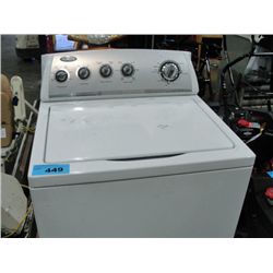 White whirlpool washing machine