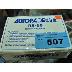 Autopace remote car starter