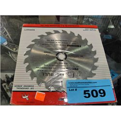 Lot of 10 pitbull carbide tipped saw blades