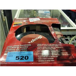 Snap On retractable power cord with flourescent