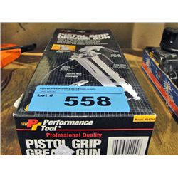 Performance tool pistol grip grease gun