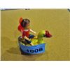 Image 1 : Tin lithograph wind up toy goose and child