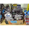 Image 1 : Box of assorted starwars action figure collectabls