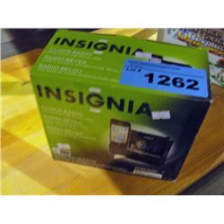 Insignia clock radio with dock for iphone/ ipod