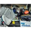 Image 1 : Shelf lot of misc; household items, electronics
