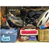 Image 1 : Shelf lo tof misc items; radio, fire extinguisher
