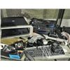 Image 1 : Shelf lot of assorted electronics; assorted phones