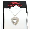 Image 1 : 1.184 carat diamond heart pendant with 10K gold