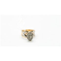 10k gold with .57carat custom made diamond ring