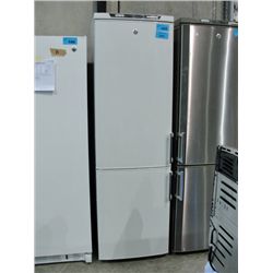 GE white 2 door slim profile refrigerator freezer