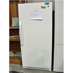 GE white upright deep freeze