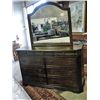 Image 1 : Matching mahogany finish 9 drawer dresser with