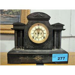 Ansonia clock company new york USA black marble