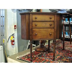 Vintage mahogany sewing stand