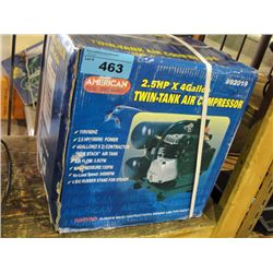 Twin tank air compressor