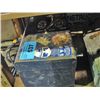 Image 1 : Blue metal toolbox and contents