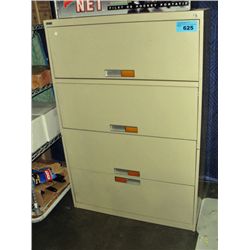 4 drawer metal lateral filing cabinet