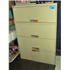 Image 1 : 4 drawer metal lateral filing cabinet