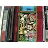 Image 1 : Wooden box of jewelery and misc collectables