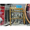 Image 1 : Collectors spoon rack with 11 collectors spoons