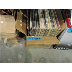 Box of vintage records