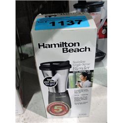 Hamilton beach stainless single serve blender