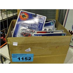 Box of nascar collectors cars